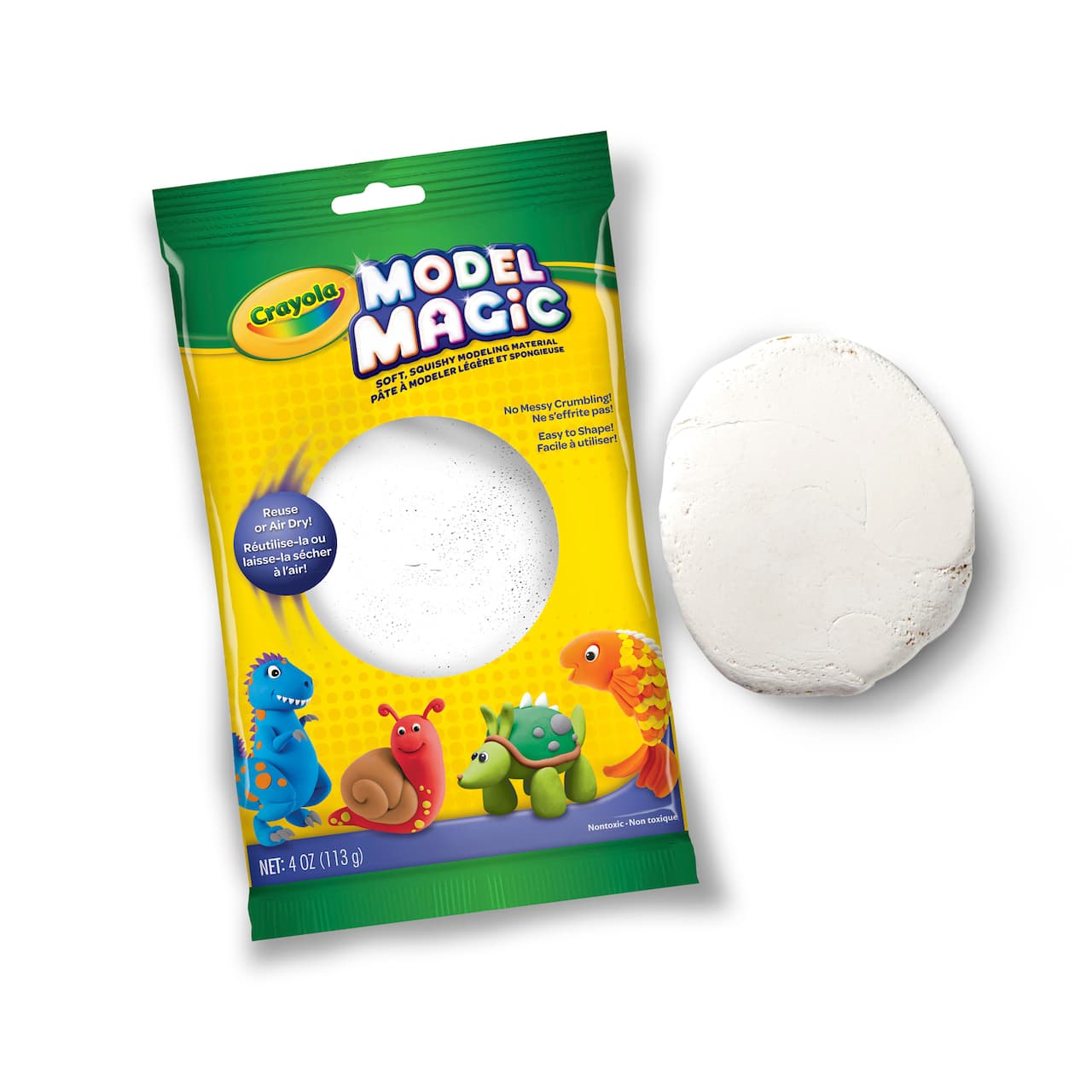 Crayola Model Magic White Modeling Clay Alternative, 4oz.